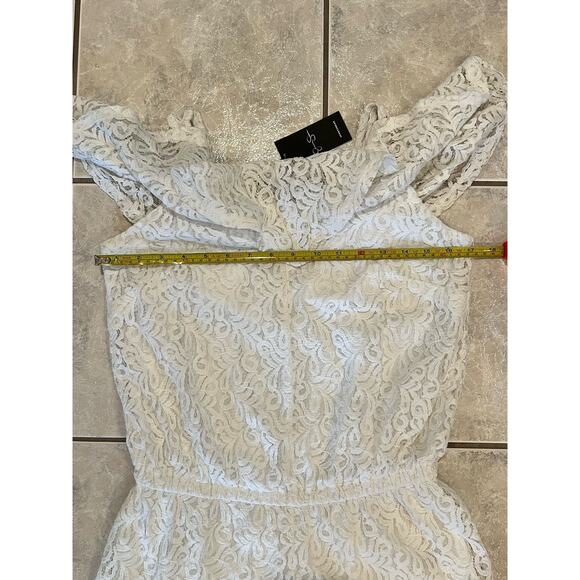 Jessica Simpson NWT White Norah Lace Romper Juniors Size S - Picture 5 of 6